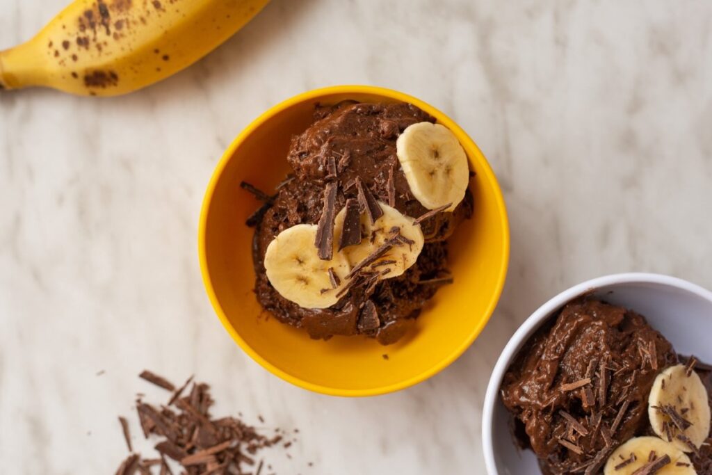 Helado de plátano y cacao para thermomix